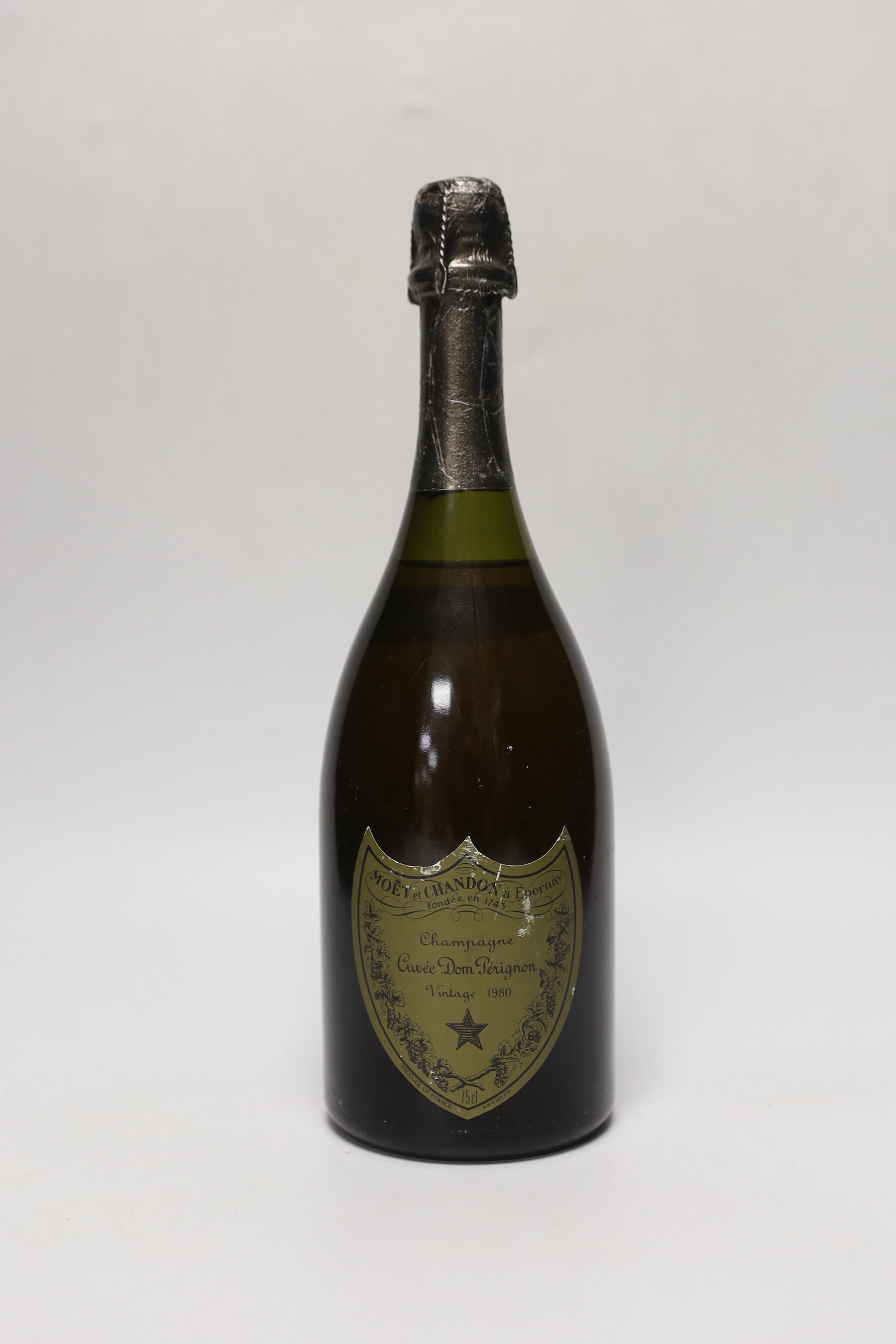 A bottle of 1980 Dom Perignon (unboxed)